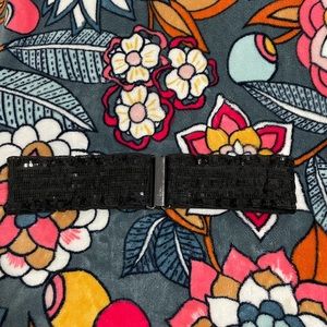 Stretchy Black Sequin Belt, Clasp Closure